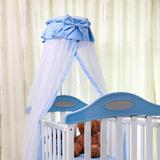 床可折叠蒙古包高低门防蚊布卡通婴儿钢丝蚊帐儿童宝宝婴童D8A