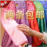 韩国珊瑚绒悬挂式挂巾吊巾儿童毛巾创意毛巾厨房擦手巾抹手巾批发