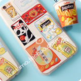 日系原创面包超人薯条萌吃货零食 苹果6s手机壳iphone6 6plus防摔