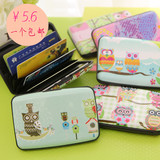 韩国猫头鹰风琴卡包超薄可爱女式多卡位卡片包公交银行卡套