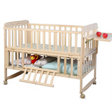 新品新款 儿童床带护栏 床带书桌衣柜 白色单人 组合床儿童家具