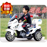 儿童电动摩托车包邮双驱动可充电可坐人仿真超大号电瓶童车三轮车
