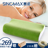 香港SINOMAX/赛诺香茗绿茶记忆枕头太空慢回弹棉双层可调节枕芯
