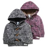 2015冬季童装儿童加厚毛衣外套宝宝加绒棉袄男童女童棉服棉衣外套