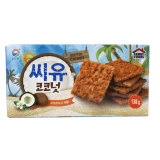 【天猫超市】韩国进口零食 九日牌椰果可可香脆饼干椰奶味 138g