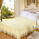 蒙丽菲蕾丝床裙床盖床套床罩单件简约床笠1.8米2.0m1.5床保护套