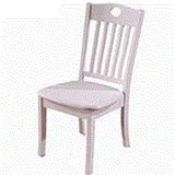 全实木餐椅白色家用简约现代中式餐桌椅欧式餐厅椅子靠背凳子特价