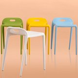 居尚高矮凳子时尚创意简约现代凳子塑料家用加厚成人餐桌凳高凳