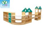 育英专业生产儿童教具 高端儿童区域活动组合柜 幼儿园柜  实木