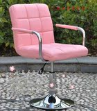 特价电脑椅子时尚舒适皮质家用办公滑轮YY主播粉色白色红色专用品