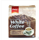 马来西亚super超级牌2合1炭烧白咖啡 奶精与咖啡 无糖2袋包邮