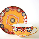 【印尚】高档骨瓷欧式咖啡杯 手工描金 下午茶咖啡茶具 陶瓷水杯