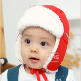 儿童雷锋护耳帽冬季男女宝宝帽子包邮潮加绒飞行帽1-2-3-4岁小孩
