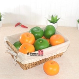 仿真水果假桔子橘子果蔬食物模型儿童启蒙幼儿玩具橱柜装饰道具