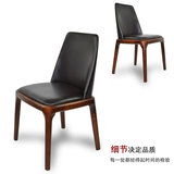 德明斯 现代简约实木餐桌椅高档酒店咖啡厅餐椅样板房椅子定制