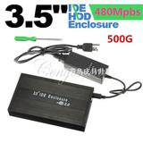 Black 3.5 inch USB 2.0 500G 480Mpbs External IDE HDD Hard Dr