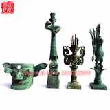 广汉三星堆 青铜器 巨人 面具 飞人 飞鸟 古玩收藏仿古工艺品摆件