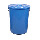 圆形塑料垃圾桶加厚工业蓄水桶大号楼层小区马餐厅垃圾筒蓝色60L