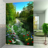 可定制大型壁画 空间拓展绿色3d立体视觉背景墙壁纸 客厅卧室墙纸