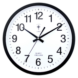 北极星12英寸时尚卧室挂钟客厅办公静音时钟挂表简约创意石英钟表