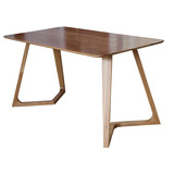 纯实木餐桌白橡木新款学习桌北欧宜家现代长方形欧式大小户型饭桌