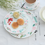 陶瓷盘子创意菜盘北欧餐具套装 碗 下午茶咖啡杯碟套装日式骨瓷碟