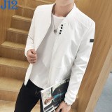 秋季男士薄款夹克衫青年韩版潮流日系外套男装修身上衣褂子棒球服