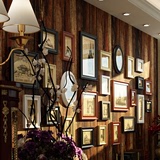 实木怀旧欧式 高档大尺寸相框墙美式照片墙大墙面大客厅复古创意
