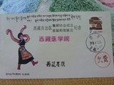 9108-1986年西藏墨脱地名邮戳实寄封,双文字,最后一个通公路的县