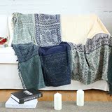 全棉针织线毯毛线盖毯 休闲毯午睡毯沙发盖毯多功能针织毯空调毯