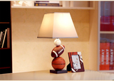 个性儿童房篮球台灯卧室床头灯 美式创意可爱男孩书房可调光台灯