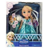 正版迪士尼娃娃冰雪奇缘娃娃爱莎公主艾尔莎唱歌娃娃女孩玩具礼物