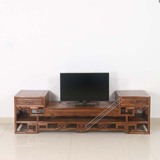 高低电视柜 中式 仿古家具 古典 复古 实木 榆木 明清 电视柜特价
