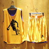 大学生篮球服套装男双面运动透气训练服比赛队服定制logo可印字