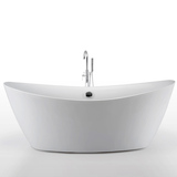 外贸大空间独立式亚克力浴缸欧式舟形浴盆家用大浴缸浴池1.8米