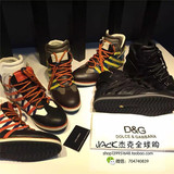 【杰克】香港正品代购Dolce＆Gabbana/杜嘉班纳男鞋皮鞋板鞋系带