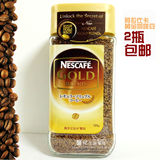 两瓶包邮 日本进口雀巢金牌咖啡 阿拉比卡金装速溶纯黑咖啡135g克
