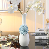 欧式陶瓷花瓶摆件客厅插花餐桌装饰品现代简约创意白色陶瓷小花瓶