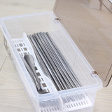 筷子盒带盖厨房置物收纳沥水防尘塑料透明筷子筒笼筷子架筷筒简约
