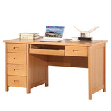 房家具特价实木榉木书桌榉木电脑桌书架组合办公电脑桌写字台婚