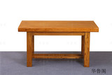 老榆木餐桌椅组合全实木家具原木免漆田园简约现代书桌茶桌咖啡桌