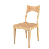 联邦家私 书椅 北欧风餐椅 简约现代北欧实木客厅餐厅全实木餐椅
