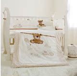 婴儿床上用品七件套件 纯棉儿童床品婴儿床围夏宝宝床围套装