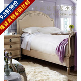 高端定制别致家具美式法式实木床新古典布艺软包双人床婚床新款