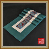 古典中式餐桌布桌旗布艺中国风高档茶席棉麻桌旗红木家具长条桌巾