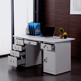 1.2米钢制办公桌子职员办公桌椅组合铁皮办公电脑桌1.4单人