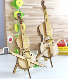 件 木质 家里装饰品 家居小摆件小提琴乐器拍摄道具模型 欧式摆