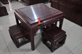 东阳红木餐桌非洲酸枝木四方桌椅实木中式餐桌组合精品特价促销