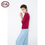 【新品包邮】C＆A女式基本款V领针织开衫 打底上衣CA200179735