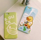 可爱大黄鸭 Iphone6 plus手机壳卡通苹果6代 TPU全包软硅胶保护套